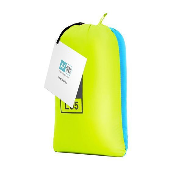 Курточка для собак AiryVest двостороння, розмір L 55, салатово-блакитна 1633 фото