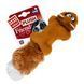 Іграшка для собак Білка з 2-ма пищалками GiGwi Plush Friendz, плюш, штучне хутро, гума, 24 см 75066 фото 2
