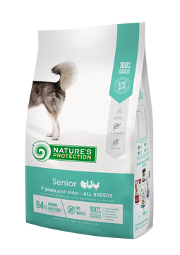 Nature's Protection Senior All Breed Сухий корм для літніх собак від 7 років усіх порід з м'ясом птиці, 4 кг NPS45755 фото