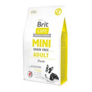 Сухий корм Brit Care GF Mini для дорослих собак мініатюрних порід, з ягням, 2 кг 1111148812 фото