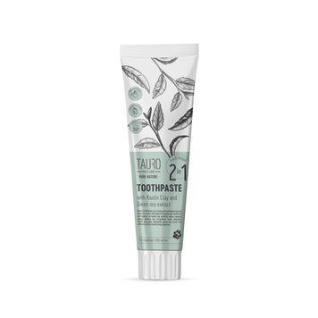 Tauro Pro Line Pure Nature 2in1 Антибактеріальна зубна паста з каоліном, цеолітом та екстрактом зеленого чаю для собак і котів, 100 мл TPLPN63382 фото