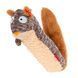 Іграшка для собак Білка з пищалкою GiGwi Plush Friendz, текстиль, 29 см 75309 фото 1