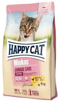 Сухий корм Happy Cat Minkas Junior Care Geflugell для кошенят віком від 4 - 12 міс. з птицею, 0,5 кг 70399 фото