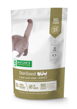 Nature's Protection Sterilised Сухий корм для стерилізованих котів, 400 г NPS45775 фото