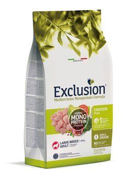 Exclusion Mediterraneo Monoprotein Formula Сухий корм з куркою для дорослих собак великих порід 05490 фото