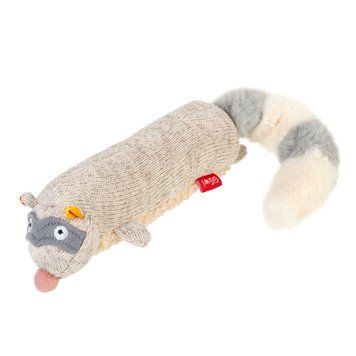 Іграшка для собак Єнот з пищалкою GiGwi Plush Friendz, текстиль, 17 см 75310 фото