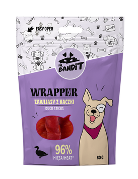 Mr. Bandit Палички обгорнуті з качкою для собак, 80 г 206403 фото