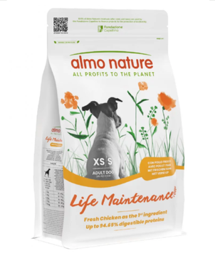 Almo Nature Life Maintenance XS-S для дорослих собак маленьких порід зі свіжою куркою 704 фото