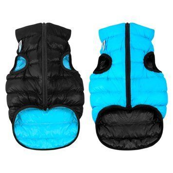 Курточка для собак AiryVest двостороння, розмір L 65, чорно-блакитна 1639 фото