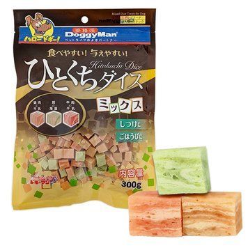 DoggyMan Mixed Dice Treats ДОГГІМЕН КУБИКИ МІКС курка, яловичина, тріска ласощі для собак Z1444 фото