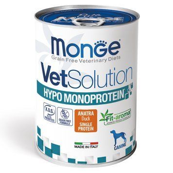 Вологий гіпоалергенний корм Monge VetSolution Wet Hypo для дорослих собак з Качкою 70082044 фото
