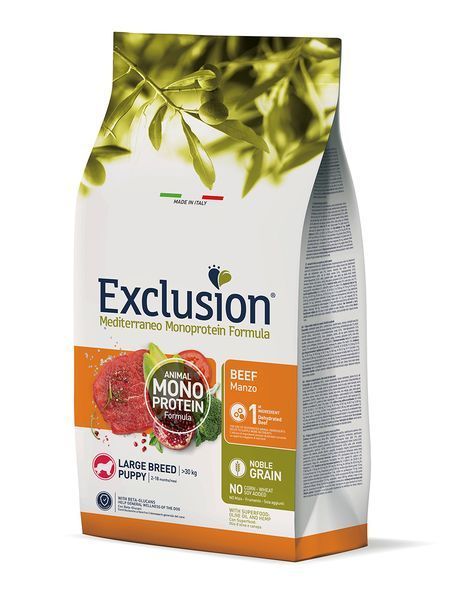 Exclusion Mediterraneo Monoprotein Formula Сухий корм з яловичиною для цуценят великих порід 06040 фото